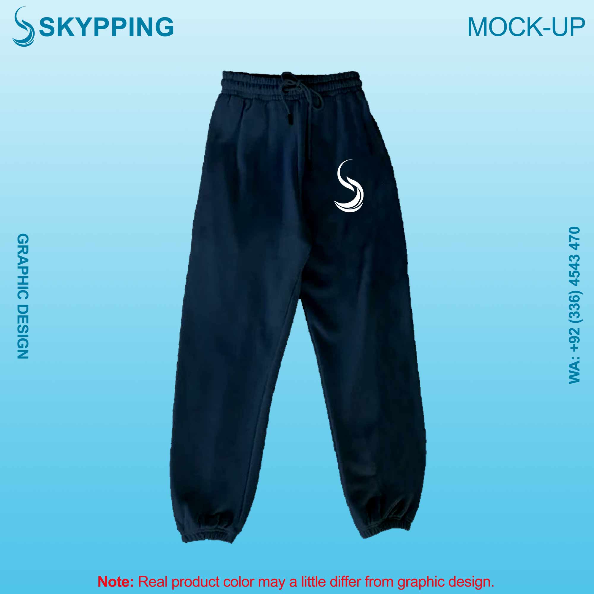 Sweatpant with Side Pocket and Closed Bottom